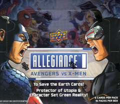 * 2023 Upper Deck Marvel Allegiance: Avengers vs. X-Men Hobby 4 Box 'Serial #s' GB # 2