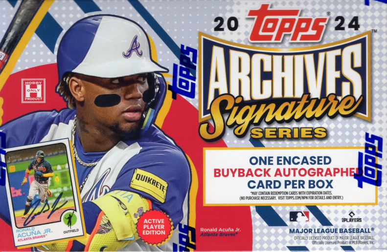 2024 Topps Archives Signature Series Baseball 5 Box 'Serial #s' GB