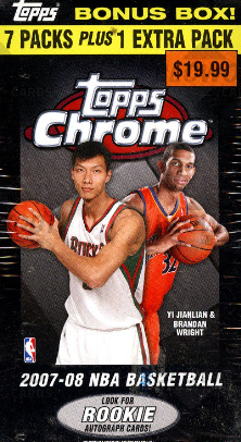 2007/08 Topps Chrome Basketball Blaster Box
