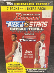 2007/08 Bowman Draft Picks & Stars Basketball Blaster Box