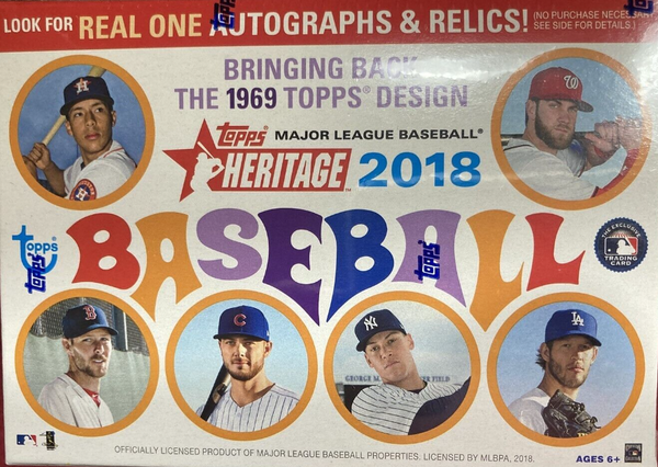 2018 Topps Heritage Baseball Blaster Box