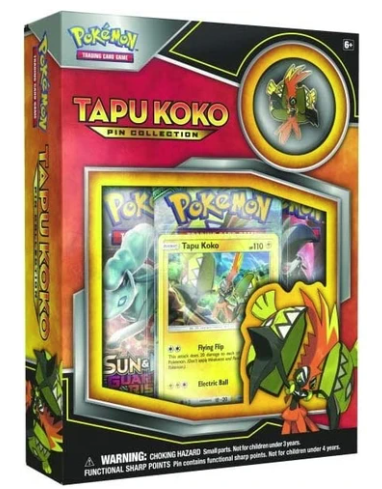 Pokémon Tapu Koko Pin Collection Box