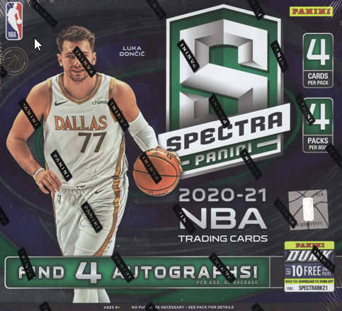 2020/21 Panini Spectra Basketball Hobby Box