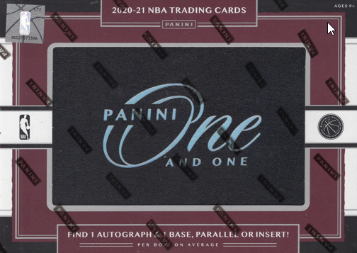 2020/21 Panini One and One Basketball Hobby Box