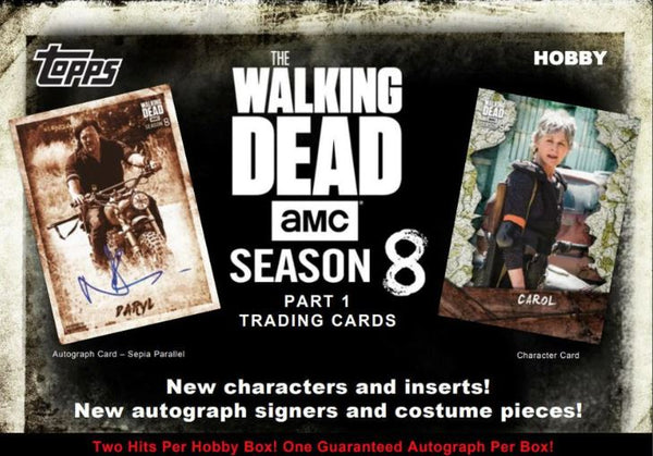 2018 Topps The Walking Dead Season 8 Trading Cards Box